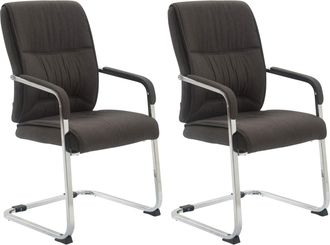 Clp Clp - Set De 2 Sillas Oscilantes Anubis Xxl En Tela Gris Oscuro
