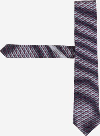 Ferragamo Mens Silk Tie Multicolour Ties & Bow