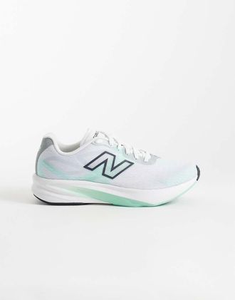 New Balance Flite-R - Sneakers da corsa bianche e verde menta-Bianco
