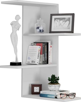 ebuy24 Ebuy24 - Colgante De Estante De Madera Vcm Estante De Ahorro De Espacio Dimensiones: Al. 77 X An. 45 X P. 45 Cm Colgante De Estante Elegante Estante D
