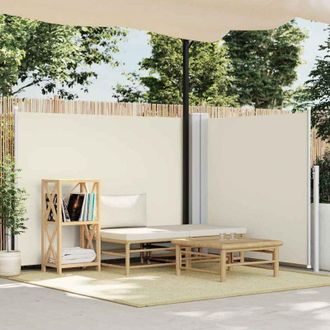 vidaXL Toldo Lateral Retr&aacute;ctil Color Crema 140x1000 Cm Vidaxl