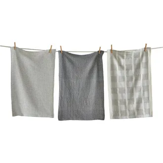 Tag Sonoma Dishtowel S/3 Light Gray Light Gray Cotton Everyday at Nordstrom