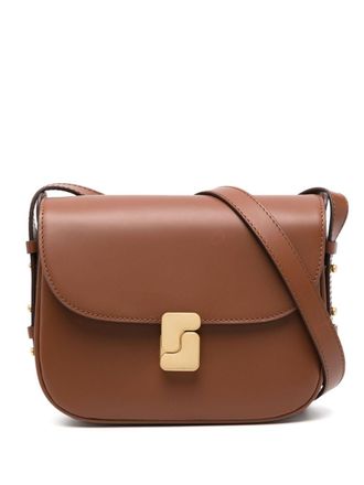 SOEUR Bellissima leather crossbody bag - Brown