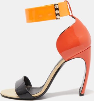 Nicholas Kirkwood Multicolor Patent Leather Lola Pearl Ankle-Strap Sandals