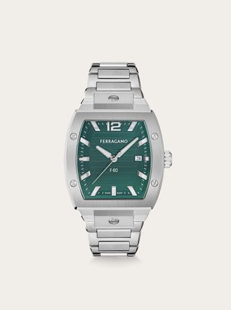 Ferragamo Uomo Orologio F80 Tonneau 3H Verde