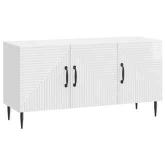 vidaXL Mueble De Tv Brillante 99 X 34,5 X 50 Cm Madera De Ingenier&iacute;a Vidaxl