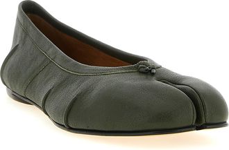 Maison Margiela Womens Bicolor Lambskin Ballet Flats