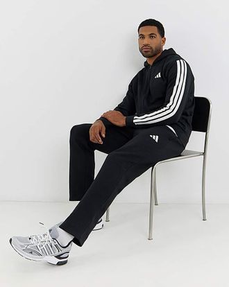 adidas 3 Stripes Fleece Hooded Tracksuit
