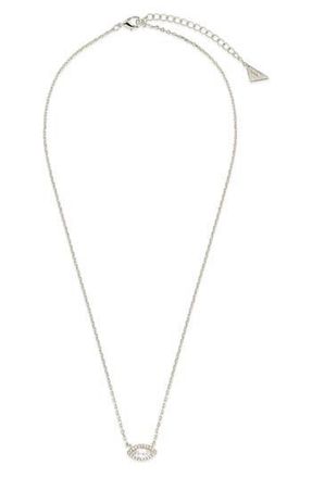 Sterling Forever Jamie Marquise Cubic Zirconia Pendant Necklace in Silver at Nordstrom Rack