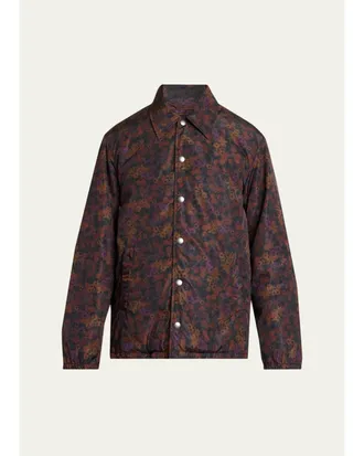 Dries Van Noten Mens Floral Bomber Jacket