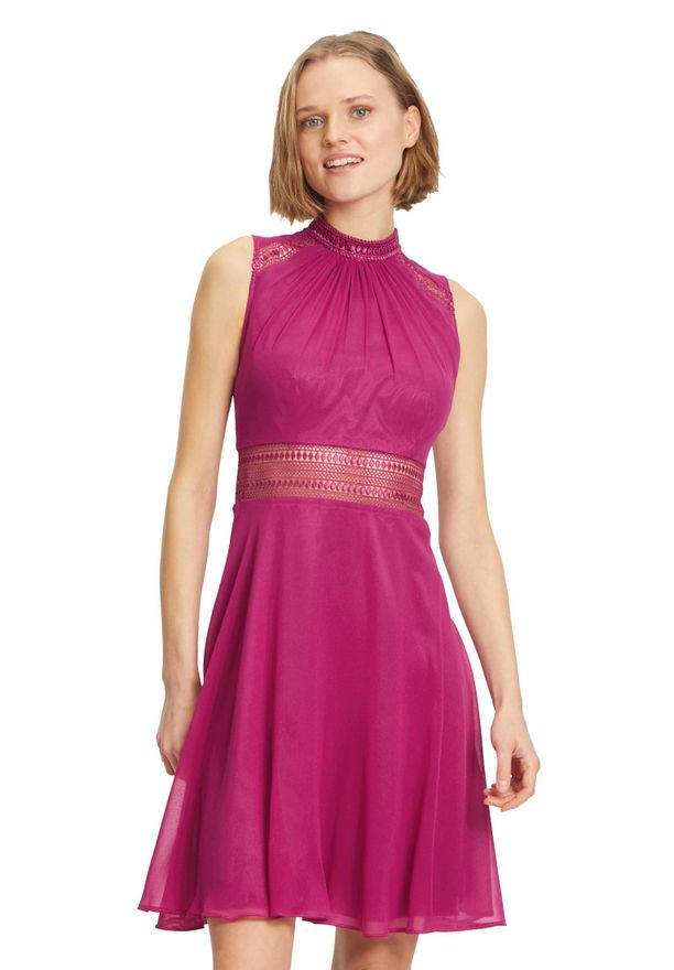 Vera Mont Damen Maxikleid – Aus Satin, Asymmetrisches One-Shoulder-Design, 137 Cm Lang – Elegant Für Besondere Anlässe