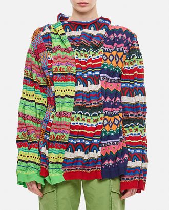 Comme Des Gar&ccedil;ons Maglia Patch Multicolor