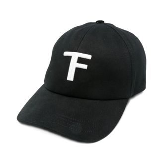 Tom Ford Canvas Cap - Heren - Petten - Zwart - M - Katoen - Accessoires
