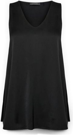 Elena Miro Sleeveless Tops - Dames - Tops zonder mouwen - Zwart - 5XL - Satijn - Tops