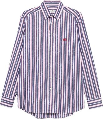 Etro Striped Floral Shirt