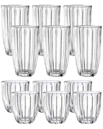 Jay Companies Jay Import Company Capri 12Pc Cooler & Double Old Fashioned Glassware Set