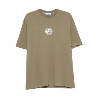 Stone Island Tops, Heren, Groen, XL, T-shirt
