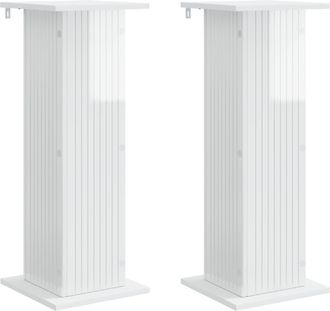 vidaXL Soporte De Plantas 2 Uds. Brillante 30,5 X 30 X 80,5 Cm Vidaxl