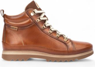 Pikolinos Pikolinos Womens Brandy Brown Leather Ankle Trainers Boots - Vigo