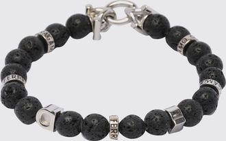 Ferragamo Bracciale in pietra lavica ed ottone