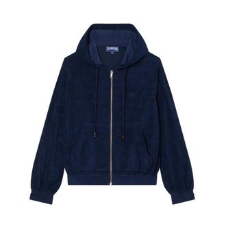 Vilebrequin Felpa con zip intera in spugna - - Sweatshirts & Hoodies - Donna - Blu - XL
