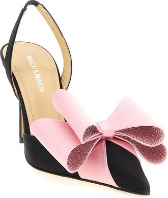 Mach & Mach Womens Le Cadeau Heel Multicolor Satin