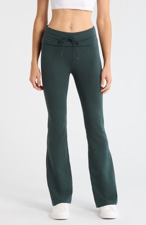Zella Weekend French Terry Pants in Green Timber at Nordstrom, Size Xx-Large