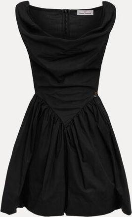 Vivienne Westwood Mini Sunday Dress Compact Poplin Black 36 Women