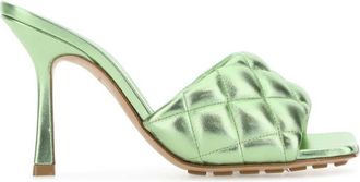 Bottega Veneta Light green nappa leather Padded sandals