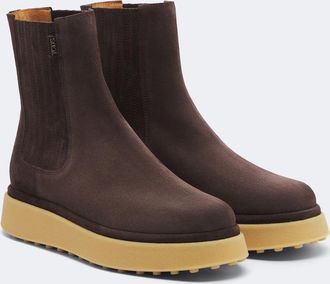 Tod's Botines con plataforma Gommino de ante