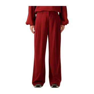 Moss Copenhagen Dames, Broeken, Rood, Maat: XS