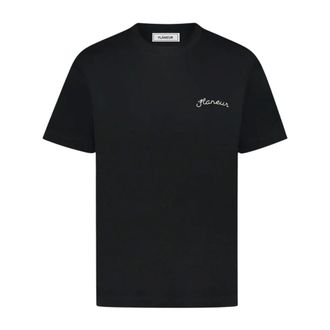 Flaneur Fl&acirc;neur, Tops, Heren, Zwart, 2Xl, Katoen, Signature Logo T-Shirt