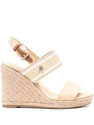 Tommy Hilfiger Espadrilles Webbing con zeppa 105mm - Toni neutri