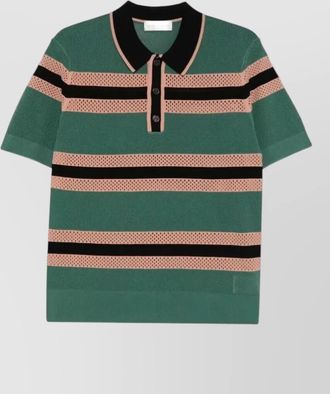 Dries Van Noten striped polo shirt