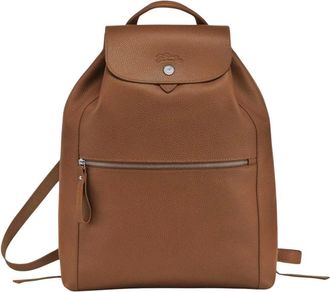 Longchamp Leren rugzak - Dames - Tassen - Bruin - Maat: ONE Size Leer