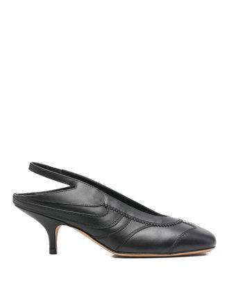 Dries Van Noten Leather Slingback Pumps