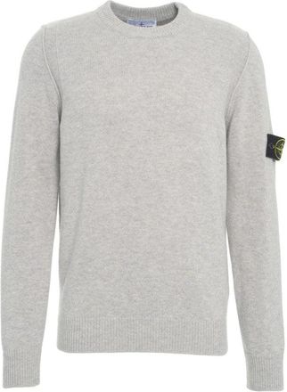 Stone Island Versatile Grey Knit Sweater