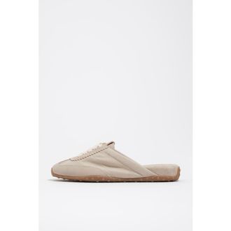 Bimba & Lola Suede And Fabric 13 31 Mule Sneaker in Beige at Nordstrom, Size 38