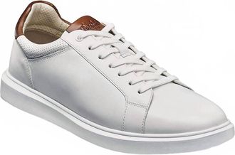 Florsheim Mens Social Lace To Toe Sneaker In White