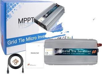 OEM Microinversor Solar, Conversi&oacute;n De Alta Eficiencia, Compatibilidad Vers&aacute;til, 1000 W - Plata, 230 V (190-260 V Ca), 36 V (20-50 V Cc)