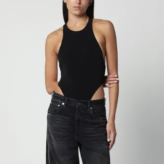 Andamane Body nero in jersey