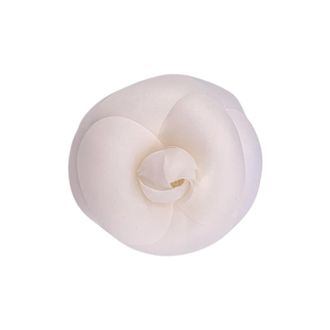 Chanel Vintage stoffen broche camelia