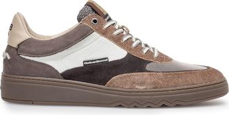 Floris Van Bommel Effen sneaker suede Floris van Bommel bruin