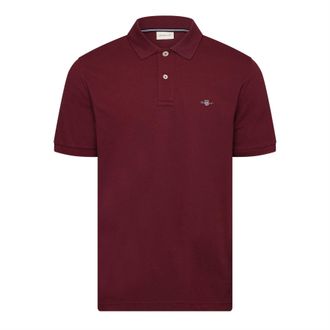 GANT Mens LG Polo Shirt in WINE RED - Size X-Large
