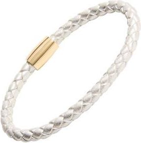Jan Leslie Calypso Petite Sterling Leather in Silver at Nordstrom