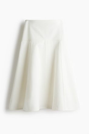 H&M Jeansjupe in A-Linie - Weiss