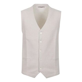 La Fileria Suit Vests, male, Beige, Size: XL Knit Vest