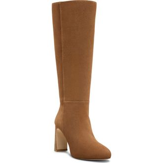 Stuart Weitzman Babette Platform Zip Boot in Toasted Almond/New Camel at Nordstrom, Size 7.5