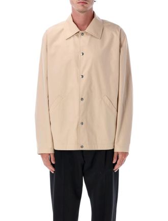Jil Sander Beige Logo Jacket