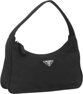 Prada Pre-owned Shoulder Bags, female, Black, Size: ONE SIZE Pre-owned Vintage Hand Bag